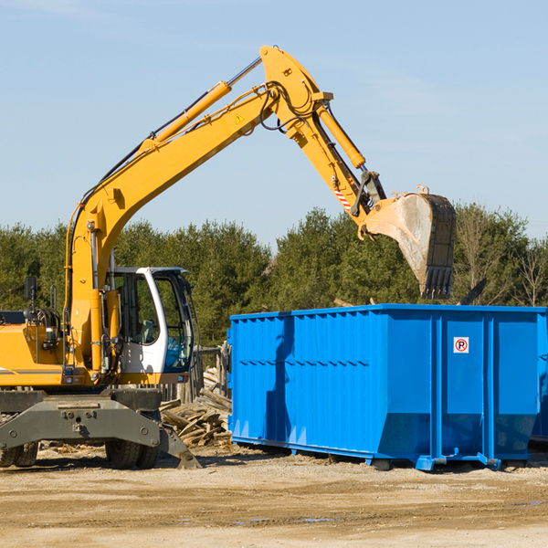 what are the rental fees for a residential dumpster in Point Of Rocks MD